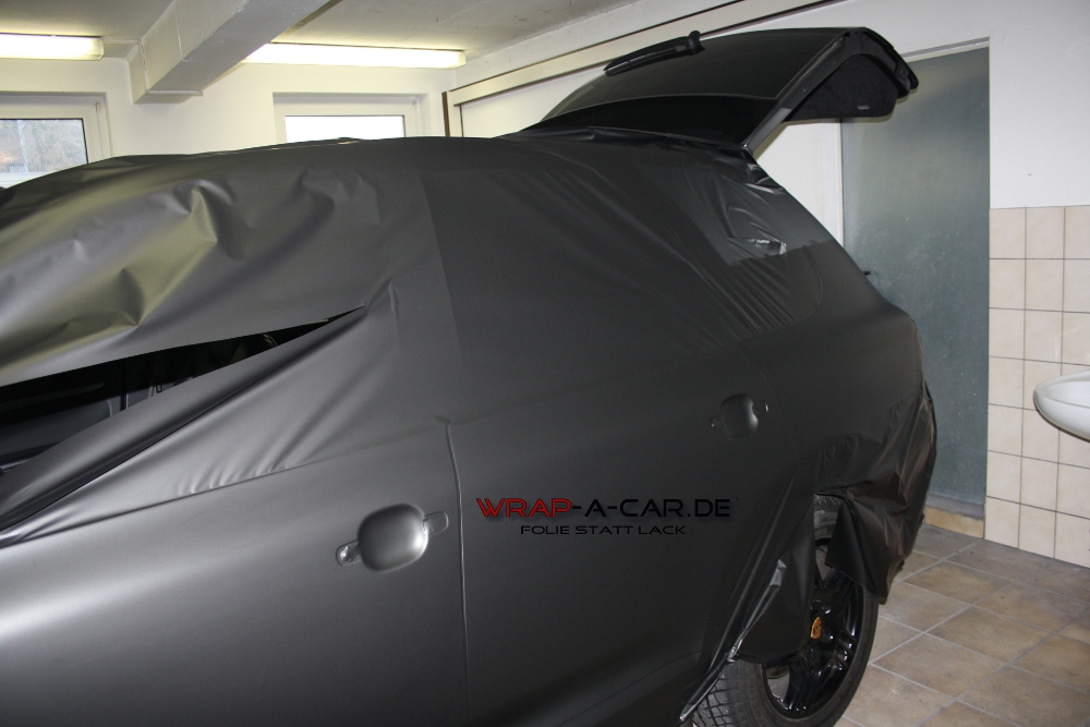 Porsche Cayenne-vollverklebung-folie statt lack - schwarz …