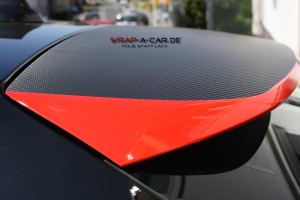 BMW Teilfolierung in rot glänzend